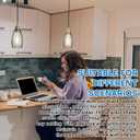 1 Set Oval Glass Lamp Shade 7.5" High x 4.7" Diameter Glass Pendant Lampshade Compatible with E26 Light Fixtures Lampshade Replacement for Kitchen Island Ceiling Pendant(Black Seeds)