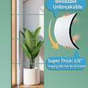 Shatterproof Wall Mirror Full Length for Bedroom, Acrylic Gym Mirrors For Home, Extra Thick: 0.12 inch, 12 x 12 inch x 4 Pcs, Workout Mirrors Safe for Kids, Over The Door, Long Wall Mounted