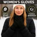 Polar Extreme Women's Thermal Winter Knit Gloves, Guantes  Warm, Windproof, and Soft Fleece Lined for Cold Weather