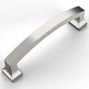Amerdeco 10 Pack Brushed Satin Nickel 4 Inch(102mm) Hole Centers Kitchen Cabinet Pulls Cabinet Hardware Kitchen Handles for Cabinets Cupboard Handles Drawer Pulls 