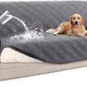 Turquoize Waterproof Couch Cover for Dogs Large Sofa Covers Washable Couch Covers for 3 Cushion Couch Sofa Non-Slip Pet Couch Covers for Sofa Furniture Covers for Pets, Kids, Dog (XL Sofa 78", Gray)