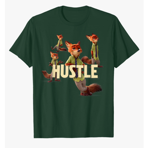 Disney Zootopia Nick Wilde Hustle T-Shirt M