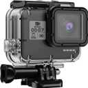 HONGDAK Waterproof Housing Case for GoPro Hero 7/6/5 Black(2018), 196ft/60m Waterproof Diving Protective Housing Shell with Touchable Cover for GoPro Action Camera Underwater Dive Case Shell