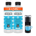Descaler (2 Pack, 2 Uses Per Bottle) - Made in the USA - Universal Descaling Solution for Keurig, Nespresso, Delonghi and All Single Use Coffee and Espresso Machines