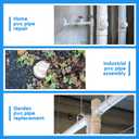 Cinsda 3" PVC Sewer Cleanout Plug, NPT Male Threaded Flush Drain Cap for Drainage Piping Systems, Waste Water Pipe Access Cover