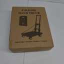 Folding Hand Truck Lightweight Hand Truck Dolly Foldable,Luggage cart with 4 Rotate Wheels, Utility Cart with Adjustable Handle,Collapsible Dolly for Moving-Black