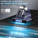 Teant Mattress Vacuum Bed Vacuum Cleaner with 253.7nm UV-C Light, Hyper Helix Motor with 16kPa Strong Suction & 33000 RPM/Min Tapping, HEPA Filter, 149 Heat & Ultrasonic & Anion for Bed and Pet.