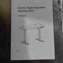 Radlove Electric Standing Desk, 48x24 Inches Height Adjustable Computer Desk Sit Stand Desk Home Office Desks with Splice Board and A Under Desk Cable Management Tray (Rustic Brown, 48 x 24'')