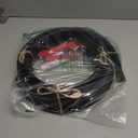 Hi-Na 6ft Collapsible Shower Threshold Water Dam Water Barrier for Shower and Water Stopper Keeps Water Inside Water Threshold for Wet and Dry Separation (6ft, Black)