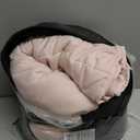 ZonLi Weighted Blanket for Adults(48"x72",12lbs, Pink/Light Grey) Twin Size High Breathability Cooling Heavy Blanket, Soft Material with Premium Glass Beads,All-Season.
