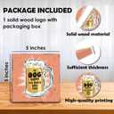 5 x Funny Beer Sign - In Dog beers I've only had one - About dogs Humorous quotes Tabletop Sign Decor For Friend Family Coworkers - 5"x5" Kitchen Bar Wood Block - Funny Desk Decorations & Supplies - A14