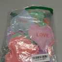 Patelai 12 Pcs Valentine's Day Decorations Heart Vase Filler Felt Ornaments Conversation Stuffed Fabric Hearts Valentines Tiered Tray Decor Hanging Ornaments for Party DIY Crafts(Lovely Style)