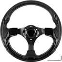 Golf Cart Steering Wheel, Skid Steering Wheel, Universal Golf Cart for Club Car EZGO RXV and TXT, Yamaha, Precedent Tempo, DS