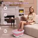 Beinilai Collapsible Foot Spa Massager with Heater,Remote Control