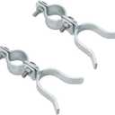 VIVIDA Chain Link Gate Latch 1-3/8" x 1-5/8", Fence Fork Lock, Galvanized Steel, 2 PCS