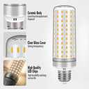 E26 LED Bulbs, 40W LED Light Bulbs Equivalent 400W, 3000K Sunset Color Warm Light, Not Dimmable, AC 110-220V, E26 Light Bulbs (2 Pack)