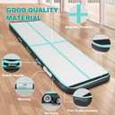 FBSPORT Inflatable Air Gymnastics Mat Training Mats 4/8 inches Thickness Gymnastics Tracks for Home Use/Training/Cheerleading/Yoga/Water with Pump