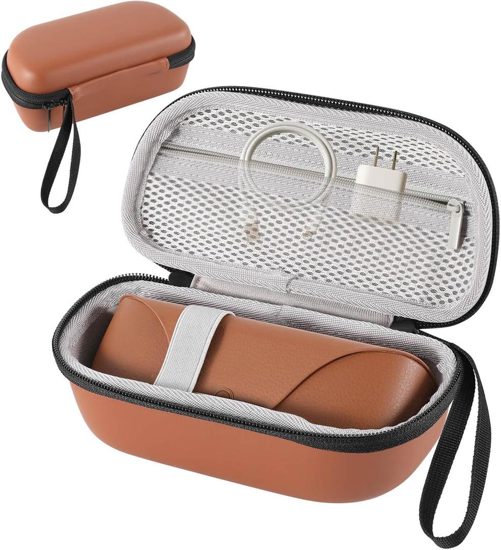 Hard Glasses Case for Ray-Ban Meta Charge Box (Brown)