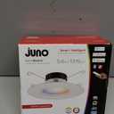 Juno RB56SC RGBW MW L/SKTWHIP M6 RetroBasics Smart Recessed LED Trim Kit, Tunable White 2700K - 5000K, RGBW Color Changing, Smooth Trim, Matte White, 5-Inch to 6-Inch