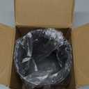 Utensil holder for Kitchen Counter - 5.2" x 5.2" x 6" Large Round Utensils Holder with Wooden Base Matte Black Cooking Utensil HolderKitchen countertop Utensil Organizer (Metal)