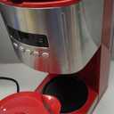 Kenmore Drip Coffee Maker - 12 Cup Programmable Cafe Machine With Glass Pot, Regular & Bold Brew, Auto Shut Off Large Water Reservoir, Reusable Filter, Kitchen Appliances For Cafeteria Barista, Red