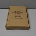 potricher Photo Album for 4x6 300 Horizontal Pockets Linen Cover Small Capacity Picture Book for Family Wedding Baby and Anniversary (Black)