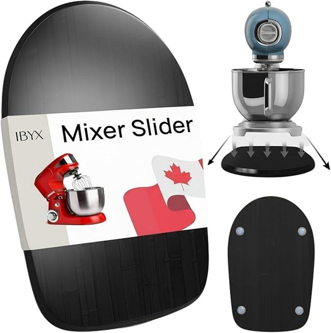 Ibyx Elegant Sliding Tray Compatible with 4.5 Qt KitchenAid Stand Mixers and Other Heavy Appliances (Black)