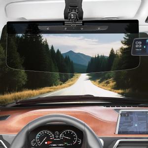 Upgraded SUV Sun Visor Extender + Siding,Easy to Install, Universal UV400 Anti-Glare Design, Effectively Resists Glare, UV Rays, and Snow Blindness, Ensuring Driving Safety,Clip On