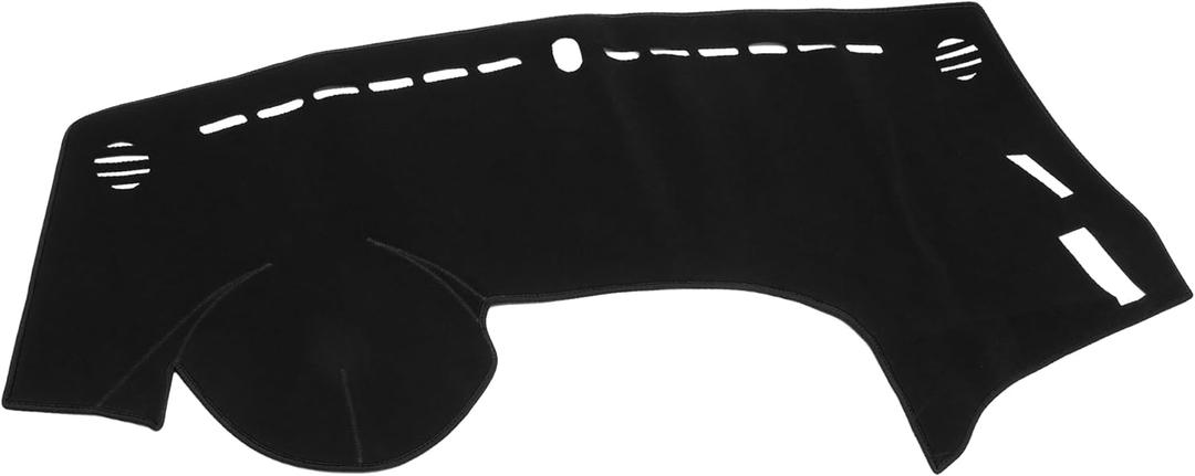 Dash Cover - Car Center Console Non-Slip Dash Board Mat - for Kia Forte 2014-2018 - Polyester Black - 1Pc