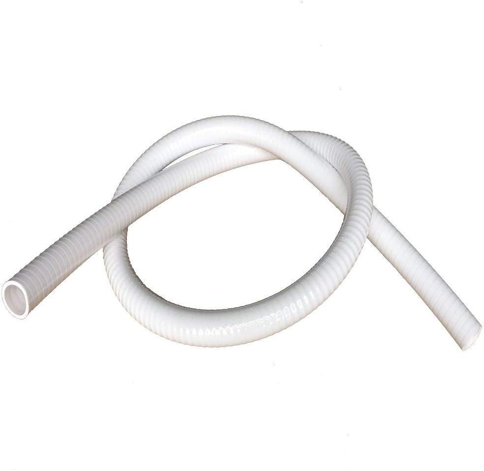 TekTube Schedule 40 Ultra Flex PVC Pipe - 10 ft Long (2" Dia, White)