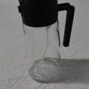 With Stickers 16oz Olive Oil Sprayer for Cooking - 2 in 1 Spray & Pour Olive Oil Dispenser - 470ml Glass Spray Oil Bottle - Kitchen Gadgets (Black)