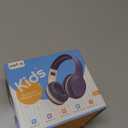 EarFun K2 Kids Bluetooth Headphones, Kids Headphones with Volume Limited, 40H Playtime, Built-in Mic, Stereo Sound, Foldable Over-Ear Headphone for School/Travel/iPad/Tablet, Blue