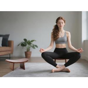 Meditation Bench - Ergonomic Kneeling Stool for Yoga & Prayer, Portable Floor Seating for Home, Office, Travel | Zen & Mindfulness