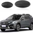 Front Rear Emblems Cover Trim for Subaru Outback 2021-2024 2025 Accessories, ABS Front Grille Logo Protector Cover Back Badge Decoration Cover Trim 2Pcs