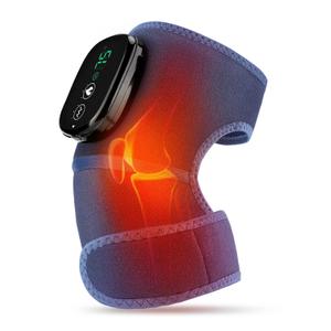 MOAJAZA Cordless Knee Massager with Heat and Vibration, Heating Pads for Knee Shoulder Elbow Deep Issue (Blue 1 Pack)
