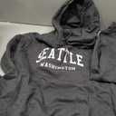 Seattle - Washington - Throwback Design - Classic Pullover Hoodie, M, Asphalt Grey