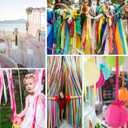 2 x TONIFUL 1 Inch x 50yd Light Pink Satin Ribbon Thin Solid Fabric Ribbon for Gift Wrapping, Floral Bouquets, Bows and Craft Making, Christmas Valentines Birthday Wedding and Party Decoration