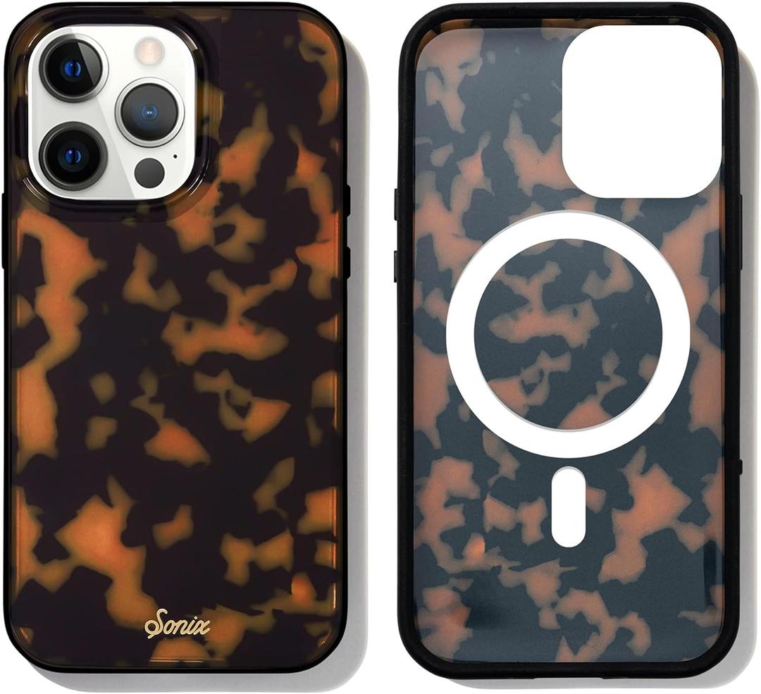 Sonix Phone Case for iPhone 13 Pro Max / 12 Pro Max | Compatible with MagSafe | 10ft Drop Tested | Classic Tortoiseshell Case | Brown Tort
