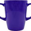 Two Handled Melamine Mug - 400ml/14oz Capacity - Lightweight (126g) - Mobility Aid for Elderly, Dementia, Weak Grip, Shaky Hands, Tremors, Arthritis, Alzheimer's & Parkinsons (Purple)