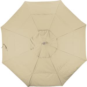 Umbrella Replacement Canopy Cover in Antique Beige Olefin Umbrella, 11' Round
