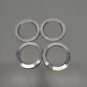 Car Wheel Hub Centric Rings OD 78.1mm to ID 56.6mm Wheels Center Shaft Shock Absorbing Hubrings Aluminium Alloy Silver Tone Durable