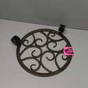 Cast Iron Plant Caddy with Wheels, Heavy Duty Rolling Flower Pot Stand, Decorative Victorian Style Plant Dolly for Indoor Outdoor Use