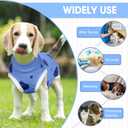 BRKURLEG Small Dog Recovery Suit After Surgery Female Male, Abdominal Wound Protection, Back Zipper Spay Recovery Suit for Dogs & Cats, Soft Anti-Licking Puppy Onesie Pajamas, Cone Alternative, XS