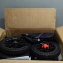 All Terrain Foldable Knee Scooter Walker, Disc Brake Knee Walker for Foot Injuries, Compact Crutches Alternative (Purple)