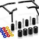 Black Saddle Bag Guards Crash Bar for Harley Touring 2009-2023 Street Glide Road Glide Road King Electra/Ultra