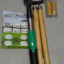 Papa's Tools Weed Puller Tool, 44" Stand Up Weeder Garden Tools & 4 Claw Steel Head, Dual Weed Eject Tech. Made with Real Bamboo & Long Wooden Handle, Yard Weeding Remover for Gardening Men & Women