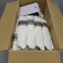 DaYammi 210PCS Solid Gold Disposable Plates with Gold Plastic Silverware and Cups for Party, Plastic Plates Include: 30 Dinner Plates 30 Dessert Platos 30 Rolled Napkins with Cutlery 30 Cups