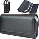 2 Cell Phone Holster Pouch Leather Case with Belt Clip Holder for iPhone 16pro max,16 Plus,15pro max,15plus,14pro max,14plus,Galaxy S24 23 S22 Ultra(Fits with Otterbox Case) (Medium)