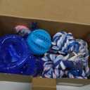 Beiker 20 Pack Puppy Chew Toys - Blue Dog Teething Toys for Puppies, Puppy Teething Rings and Ropes, Blue Rubber Toy Bundle for Small Dogs, Cute Interactive Dog Balls for Small Breed