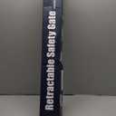 Retractable Baby Gate for Doorways and Stairs, Mesh Safety Gate for Pet, Indoor & Outdoor Use, One-Hand Operation, Easy Installation, 33.6" Tall, Expands to 55" WideWhite,33.6"x55")